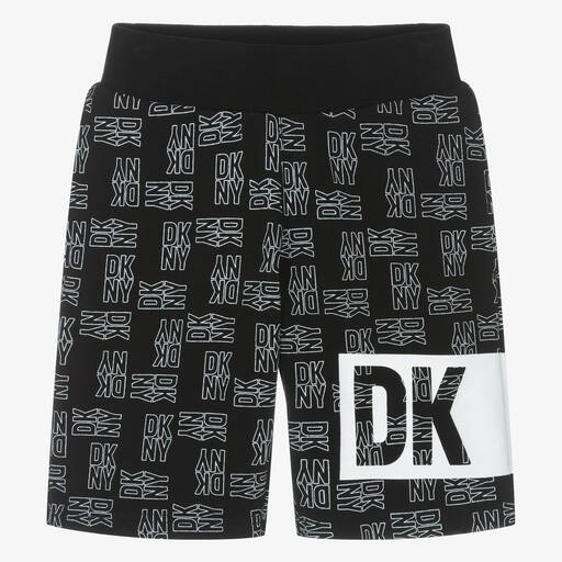 DKNY-Teen Black Cotton Shorts | Childrensalon Outlet