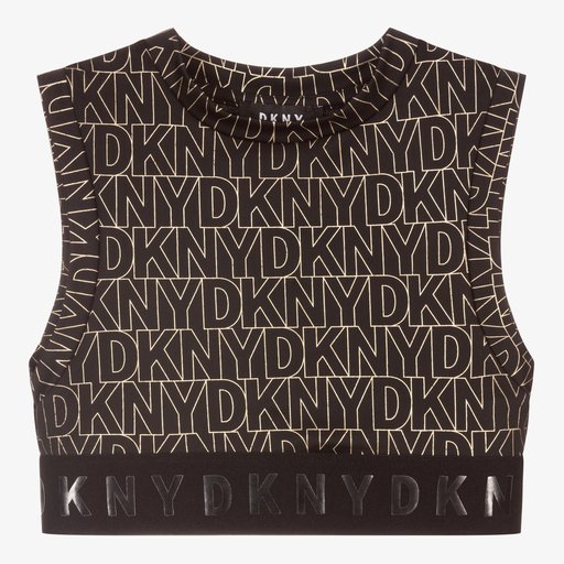 DKNY-Haut de sport noir et doré Ado | Childrensalon Outlet