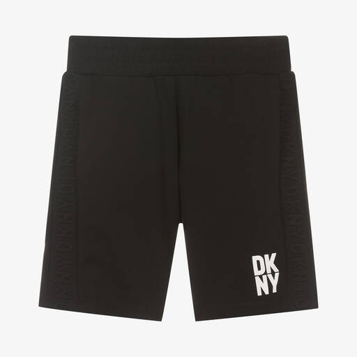 DKNY-Schwarze Teen Milano-Jersey-Shorts | Childrensalon Outlet
