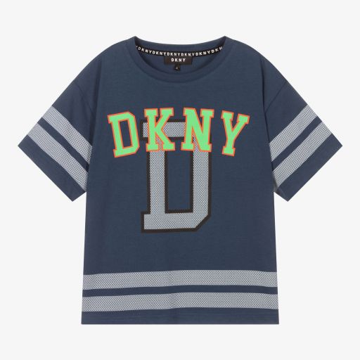 DKNY-Teen Blue Varsity T-Shirt | Childrensalon Outlet