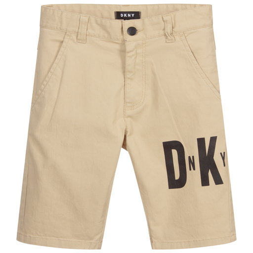 DKNY-Short beige Ado garçon  | Childrensalon Outlet