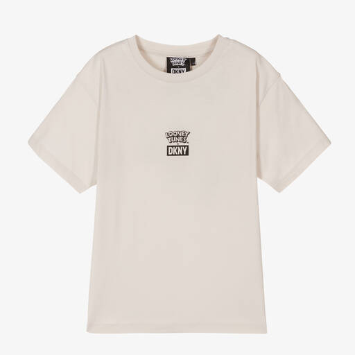 DKNY-Бежевая футболка Looney Tunes | Childrensalon Outlet