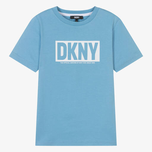 DKNY-Teen Boys Blue Cotton Jersey T-Shirt | Childrensalon Outlet