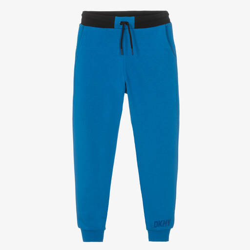 DKNY-Teen Boys Blue Logo Joggers | Childrensalon Outlet