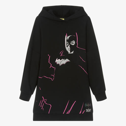 DKNY-Teen Girls Black Batgirl Sweatshirt Dress | Childrensalon Outlet