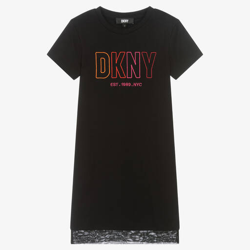 DKNY-Schwarzes Teen Kleid für Mädchen | Childrensalon Outlet