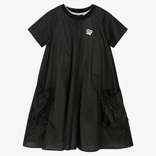 DKNY-Teen Girls Black & White Logo 2-in-1 Dress | Childrensalon Outlet