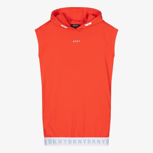 DKNY-Teen Girls Orange Cotton Dress | Childrensalon Outlet