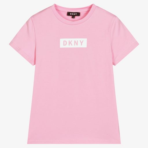 DKNY-Розовая футболка для девочек-подростков | Childrensalon Outlet
