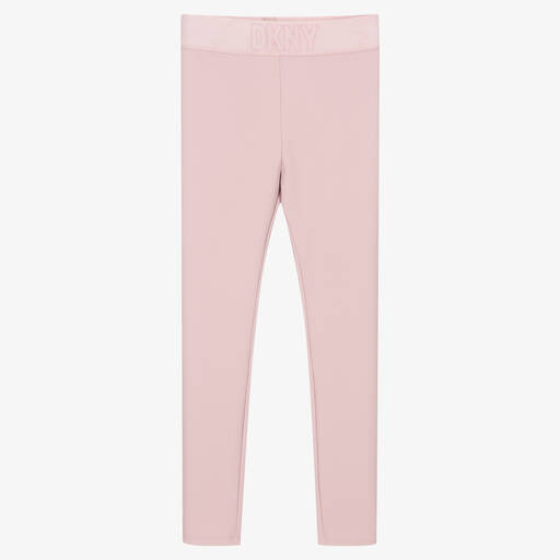 DKNY-Teen Girls Pink Ribbed Leggings | Childrensalon Outlet
