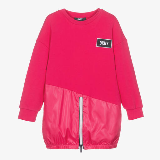 DKNY-Pinkes Teen Kleid mit Reißverschluss (M) | Childrensalon Outlet