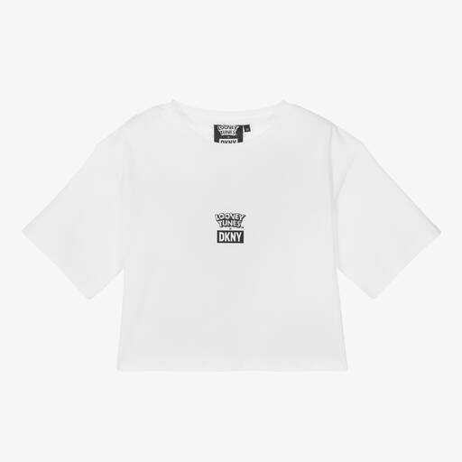 DKNY-Teen Girls White Looney Tunes T-Shirt | Childrensalon Outlet