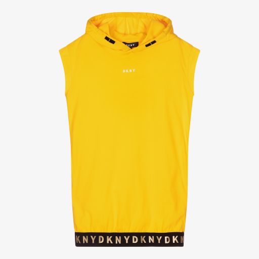 DKNY-Gelbes Teen Baumwollkleid (M) | Childrensalon Outlet
