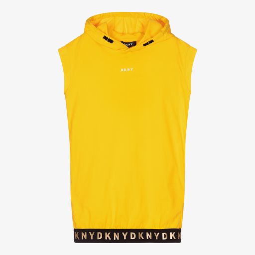 DKNY-Желтое хлопковое платье для девочек-подростков | Childrensalon Outlet