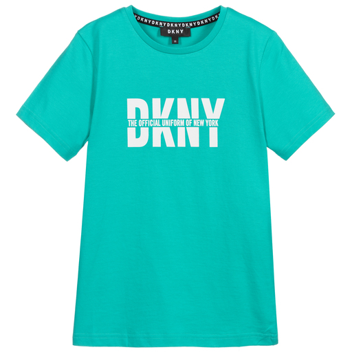 DKNY-T-shirt vert Ado | Childrensalon Outlet