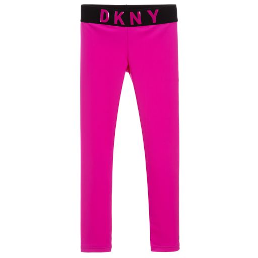 DKNY-Teen Pink Logo Leggings | Childrensalon Outlet