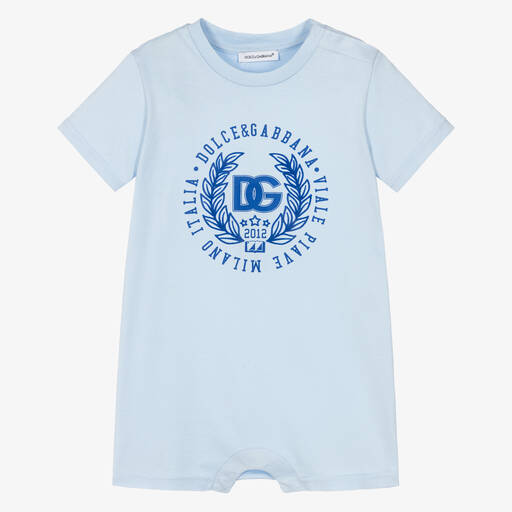 Dolce & Gabbana-Baby Boys Blue Logo Shortie | Childrensalon Outlet
