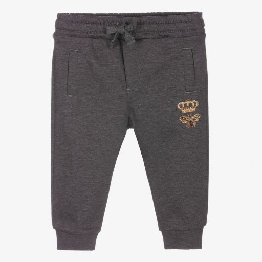 Dolce & Gabbana-Baby Boys Grey Bee Joggers | Childrensalon Outlet