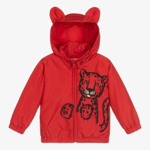 Dolce & Gabbana-Baby Boys Red Leopard Coat | Childrensalon Outlet