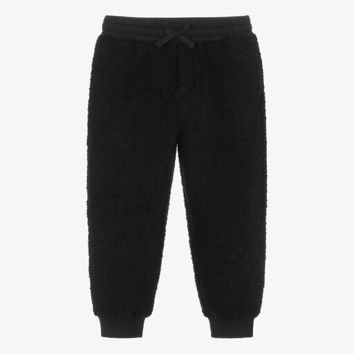 Dolce & Gabbana-Черные флисовые джоггеры DG | Childrensalon Outlet