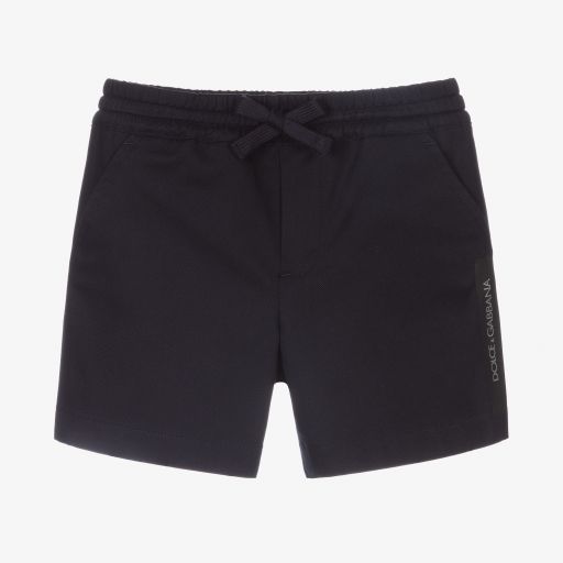 Dolce & Gabbana-Blaue Baby-Shorts mit Streifen | Childrensalon Outlet