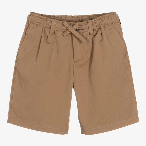 Dolce & Gabbana-Boys Beige Cotton Shorts | Childrensalon Outlet