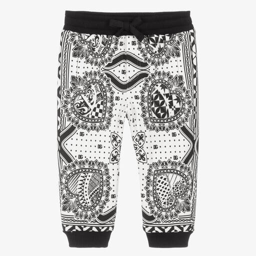 Dolce & Gabbana-Boys Black Bandana Joggers | Childrensalon Outlet