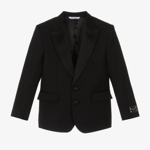 Dolce & Gabbana-Черный шерстяной смокинг | Childrensalon Outlet
