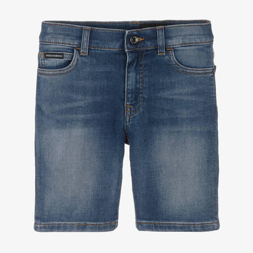 Dolce & Gabbana-Blaue Baumwoll-Jeans-Shorts (J) | Childrensalon Outlet
