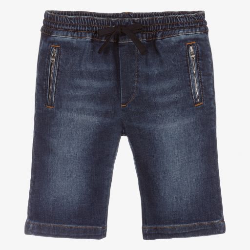 Dolce & Gabbana-Boys Blue Denim Shorts | Childrensalon Outlet