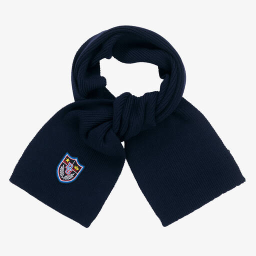 Dolce & Gabbana-Boys Blue Knitted Wool Scarf | Childrensalon Outlet