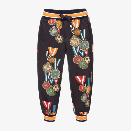 Dolce & Gabbana-Boys Blue Medal Joggers | Childrensalon Outlet