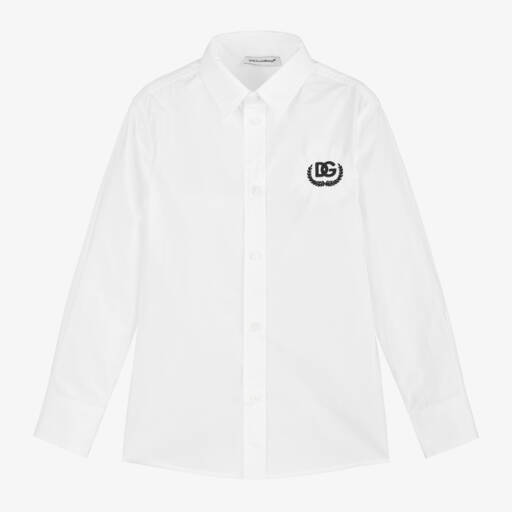 Dolce & Gabbana-Boys Cotton Logo Shirt | Childrensalon Outlet