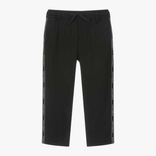 Dolce & Gabbana-Boys Dark Wool Twill Trousers | Childrensalon Outlet