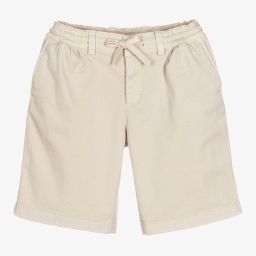 Dolce & Gabbana-Boys Ivory Cotton Shorts  | Childrensalon Outlet