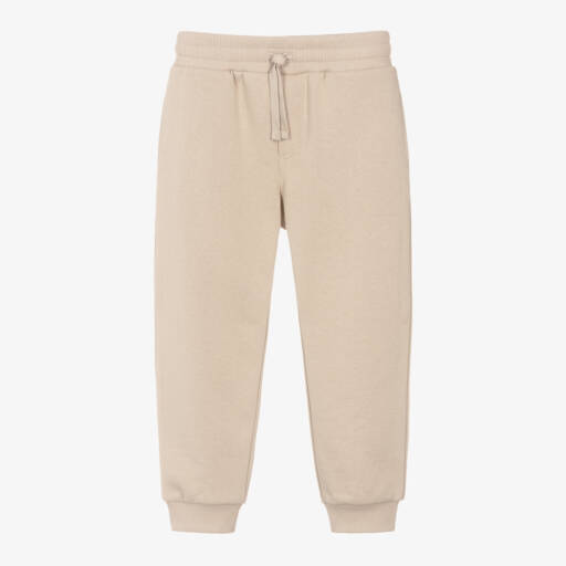 Dolce & Gabbana-Boys Soft Beige Cotton Trousers | Childrensalon Outlet