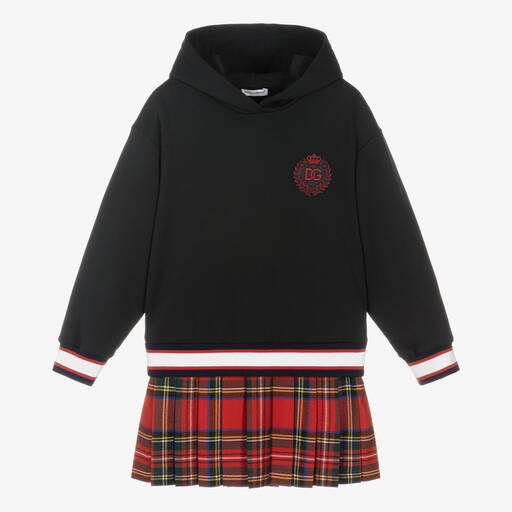 Dolce & Gabbana-Girls Blue & Red Tartan Dress  | Childrensalon Outlet