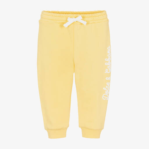 Dolce & Gabbana-Girls Lemon Cotton Trousers | Childrensalon Outlet
