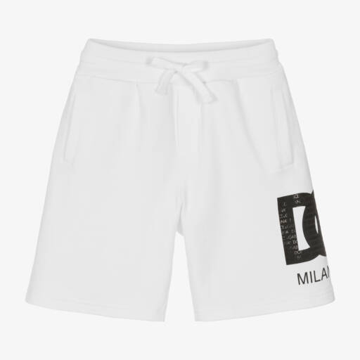 Dolce & Gabbana-Белые шорты из хлопкового джерси для мальчиков | Childrensalon Outlet