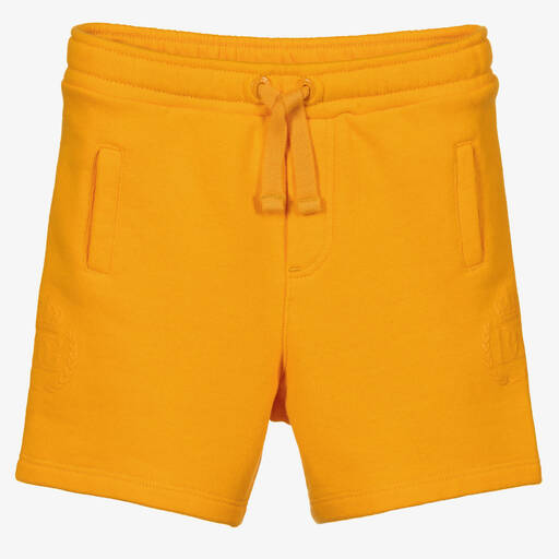 Dolce & Gabbana-Orange Cotton Logo Shorts | Childrensalon Outlet