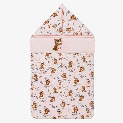 Dolce & Gabbana-محضن قطن لون زهري للمولودات (81 سم) | Childrensalon Outlet