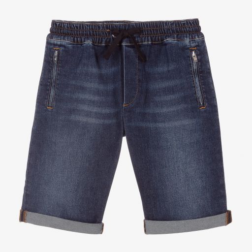 Dolce & Gabbana-Blaue Teen Jeans-Shorts | Childrensalon Outlet