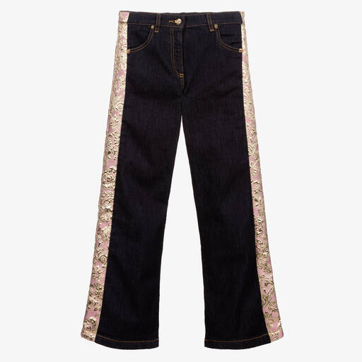 Dolce & Gabbana-Blaue Teen Jeans in lockerer Passform | Childrensalon Outlet