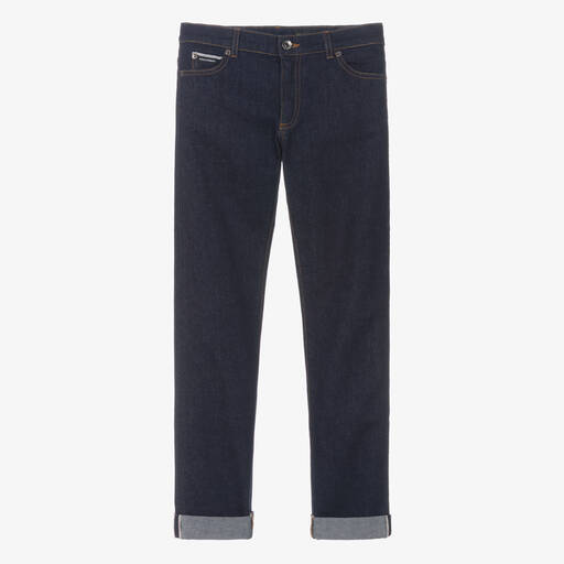 Dolce & Gabbana-Teen Boys Blue Denim Jeans | Childrensalon Outlet