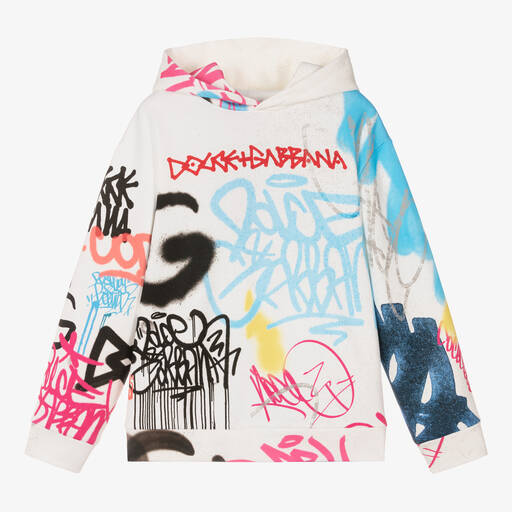 Dolce & Gabbana-Teen Boys Graffiti Sweatshirt | Childrensalon Outlet