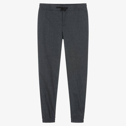 Dolce & Gabbana-Teen Boys Grey Wool Smart Joggers | Childrensalon Outlet