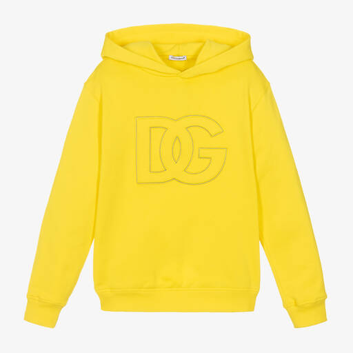 Dolce & Gabbana-Желтая худи для подростков | Childrensalon Outlet