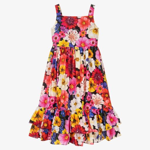 Dolce & Gabbana-Teen Girls Garden Floral Dress | Childrensalon Outlet
