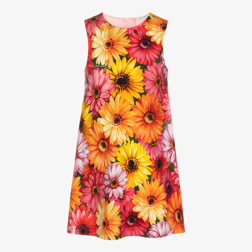 Dolce & Gabbana-Teen Girls Gerbera Dress  | Childrensalon Outlet