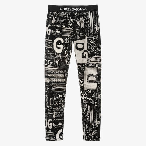 Dolce & Gabbana-Teen Graffiti-Leggings (M) | Childrensalon Outlet